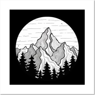 mountains Posters and Art